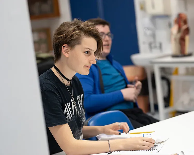 Students at workshop