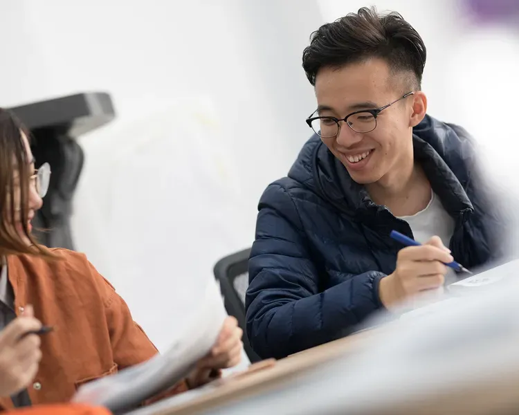 Students studying at International College Dundee