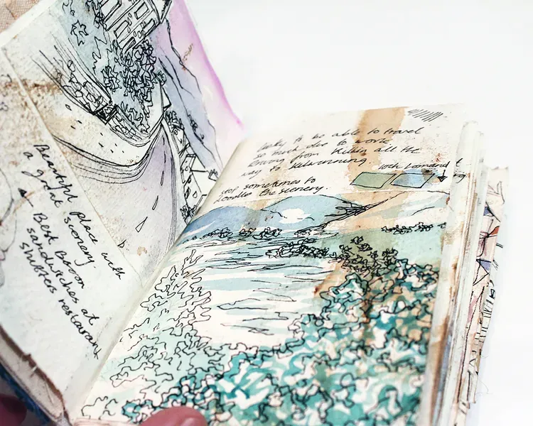 a book with illustrations inside