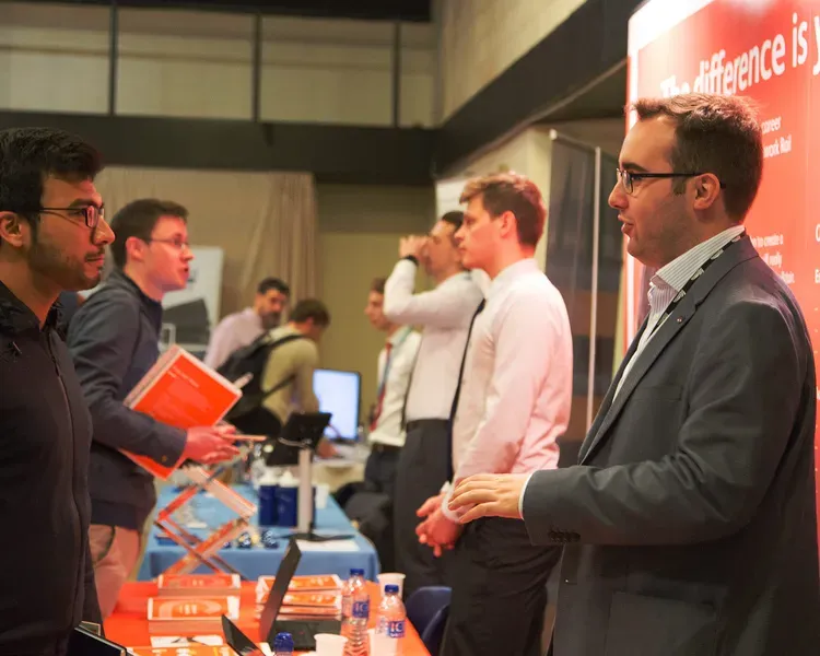 Student at Careers Fair