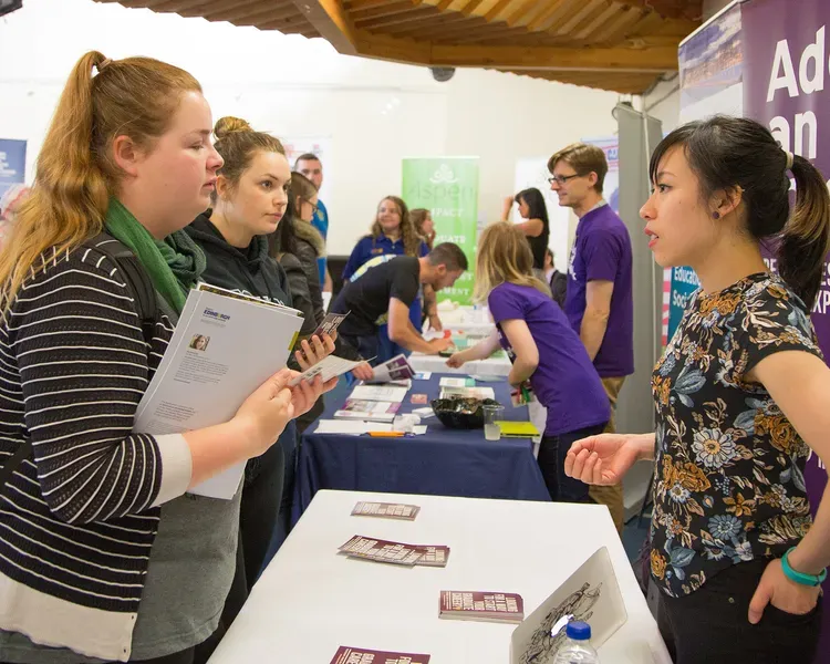 Student at Careers Fair