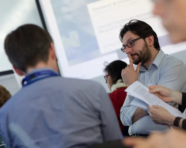 people in discussion