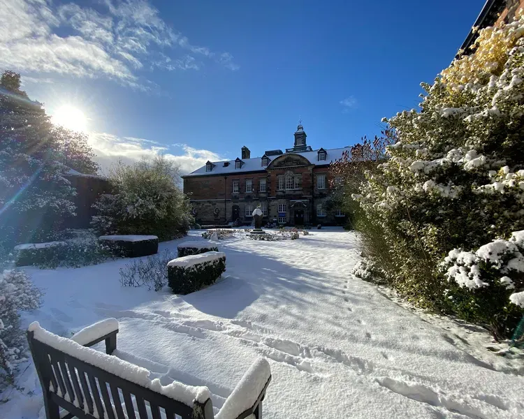 Geddes Quadrangle in the snow