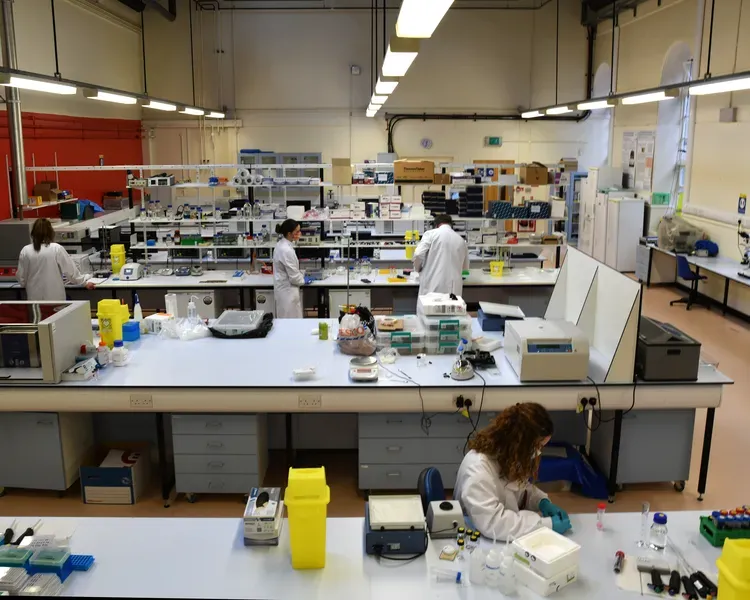 Working shot of the Leverhulme Research Centre for Forensic Science