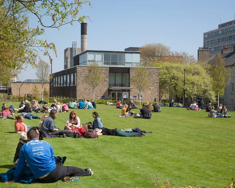 Students on Campus Green