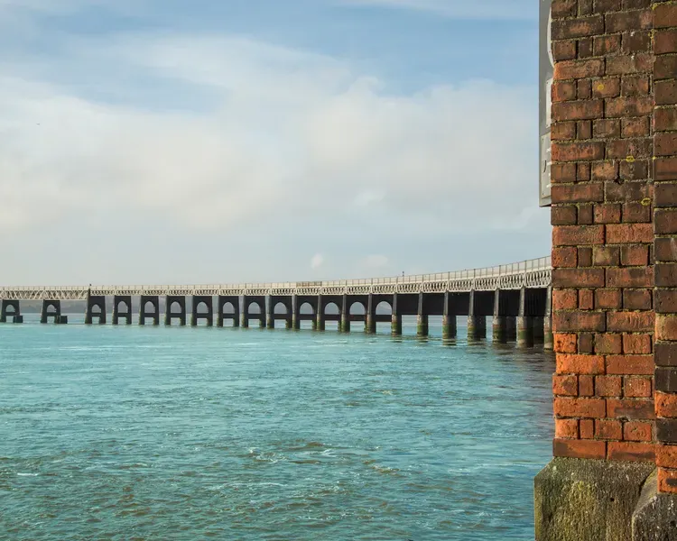 View of River Tay with Tay Rail Bridge