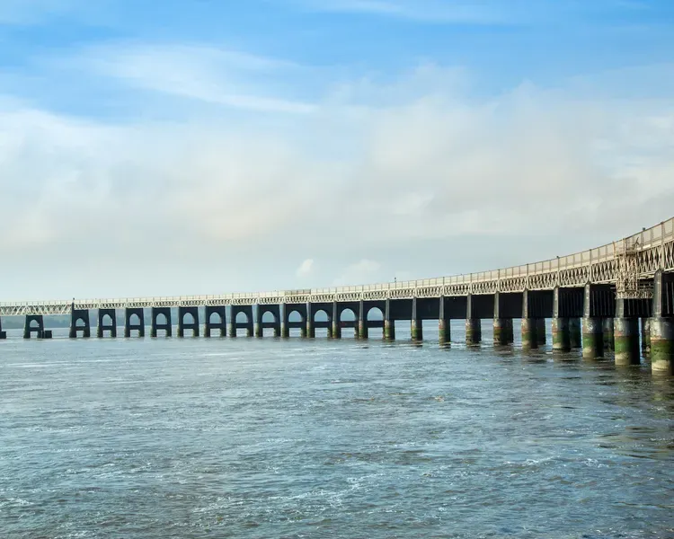 View of River Tay with Tay Rail Bridge