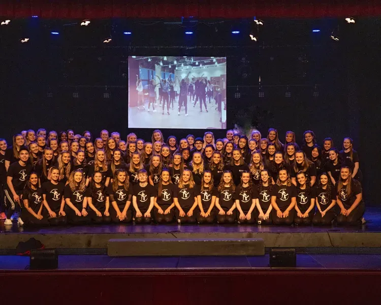 group shot of dance team