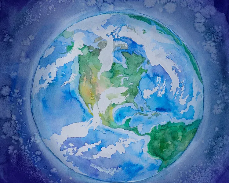 Illustration of a globe