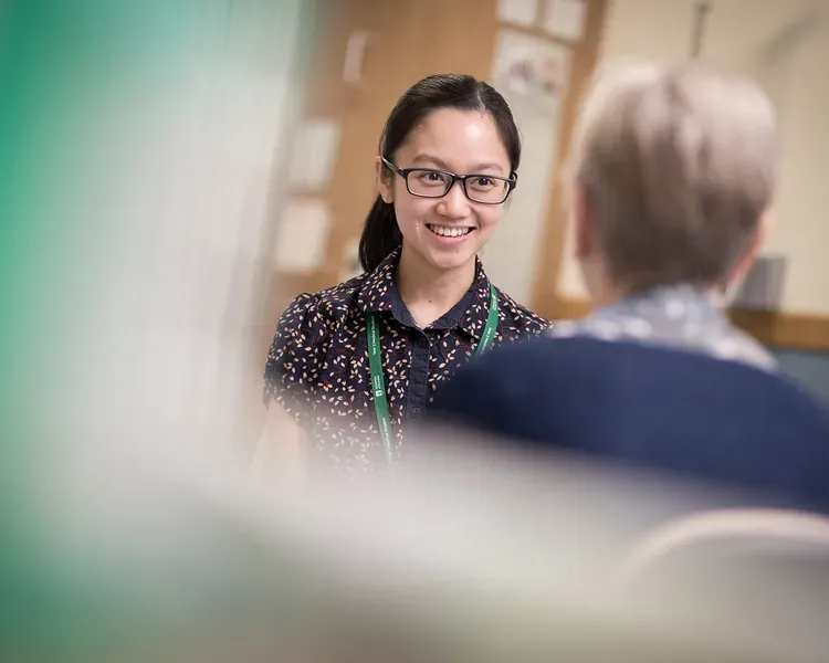 Doctor and patient in consulting room