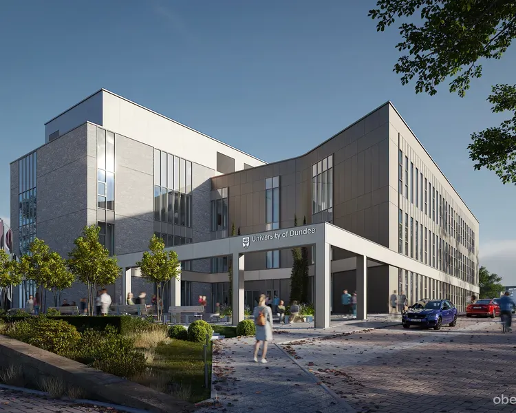 Architects computer generated 3D render of the Innovation Hub