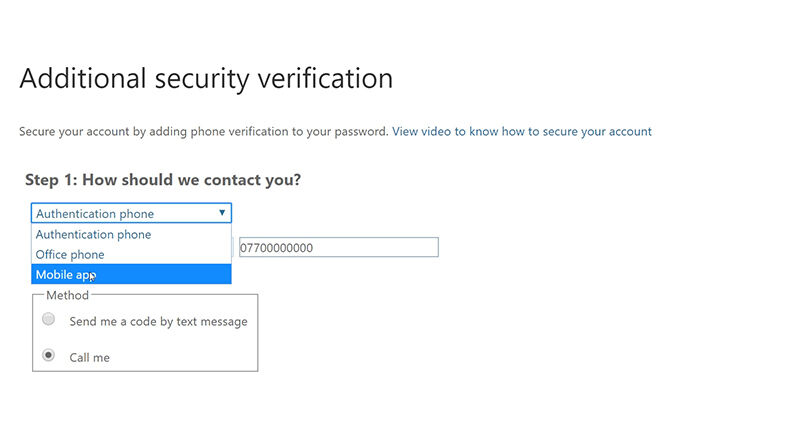 Additional security information, MFA