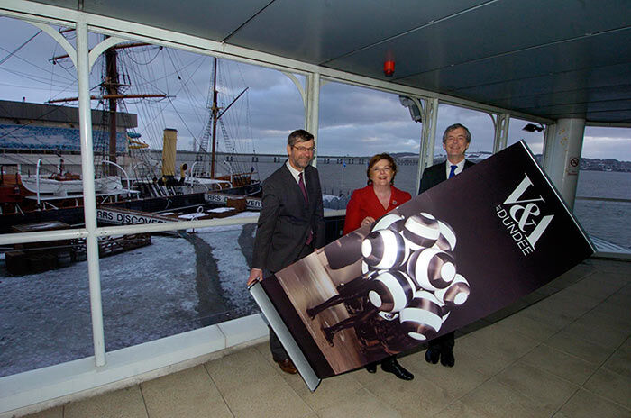Sir Pete Downes, Fiona Hyslop, and Sir Mark Jones.