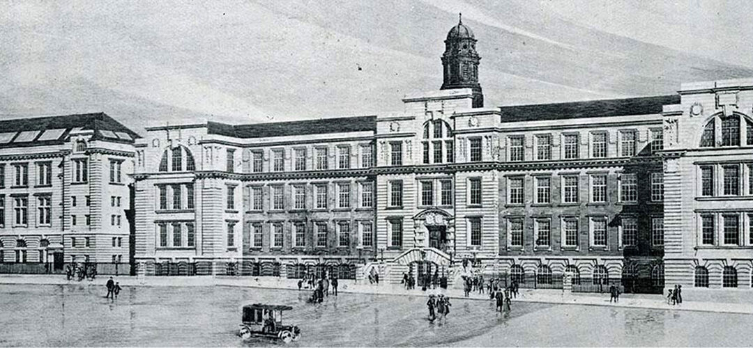 The college building on Park Place in 1932