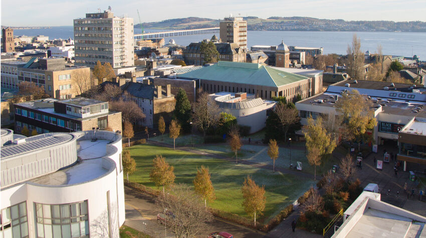 Photograph of City Campus from Belmont Tower in 2017