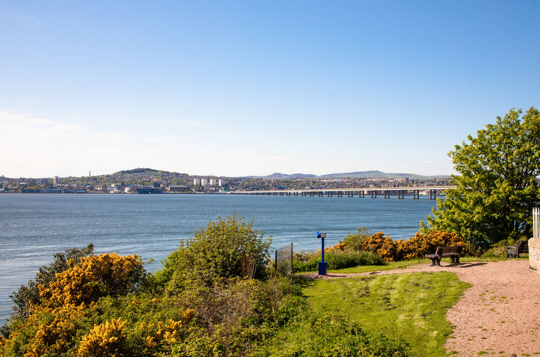 The River Tay and Dundee from Fife