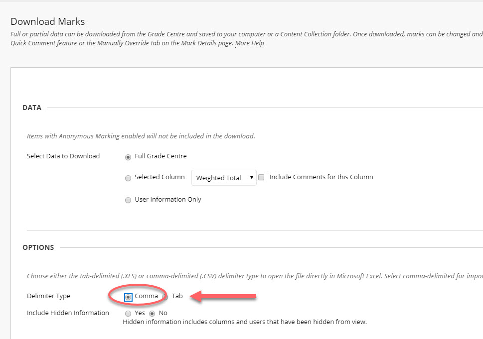 Extract Grades From Grade Centre In My Dundee University Of Dundee