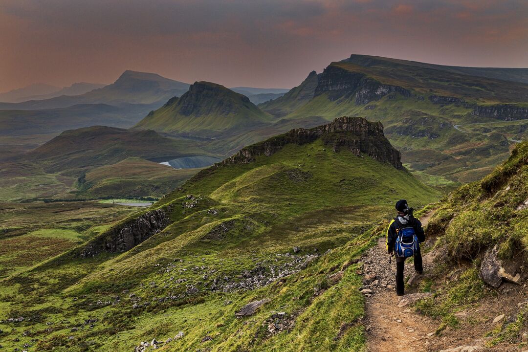 Walker on the Isle of Skye