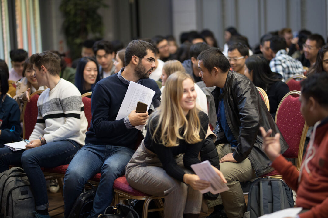 Photo of a group of students at a workshop