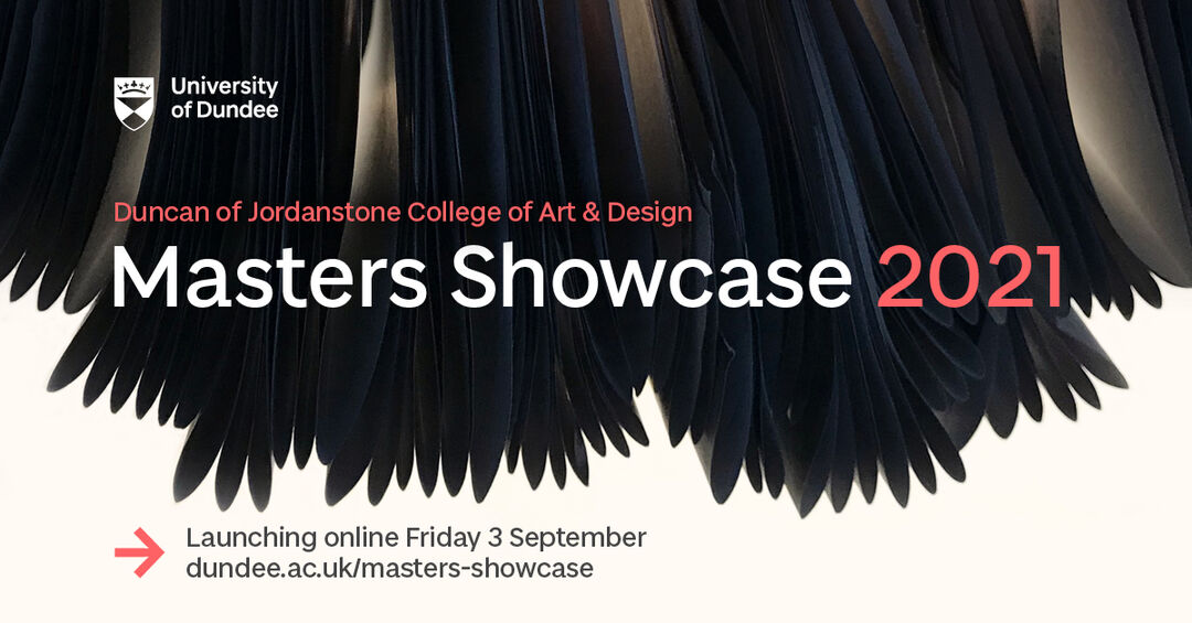 Masters show case poster showing a black and gold feathers with the launch date of September 3 2021