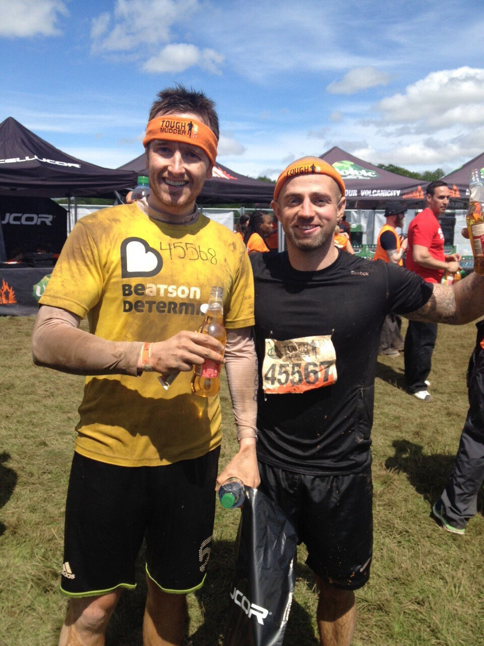 Anthony Brennan after completing a running competition