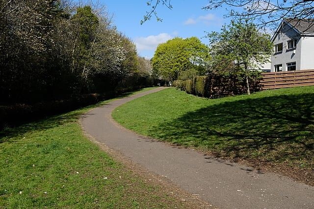 path alongside house
