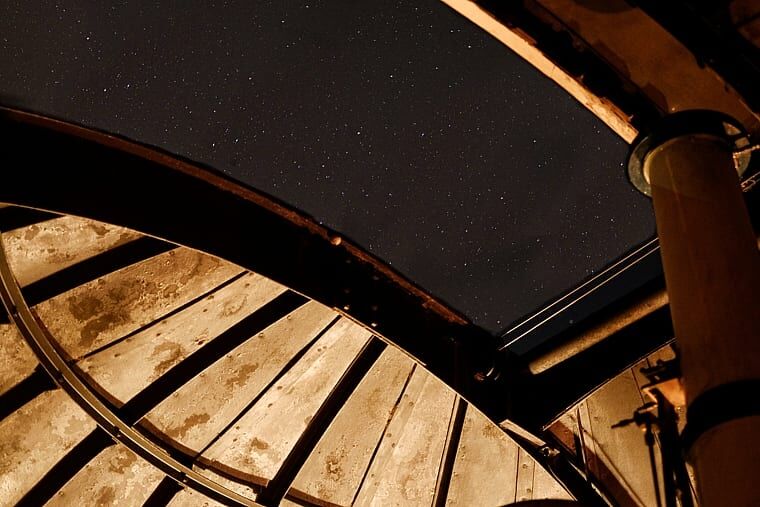 The night sky from the Mills Observatory