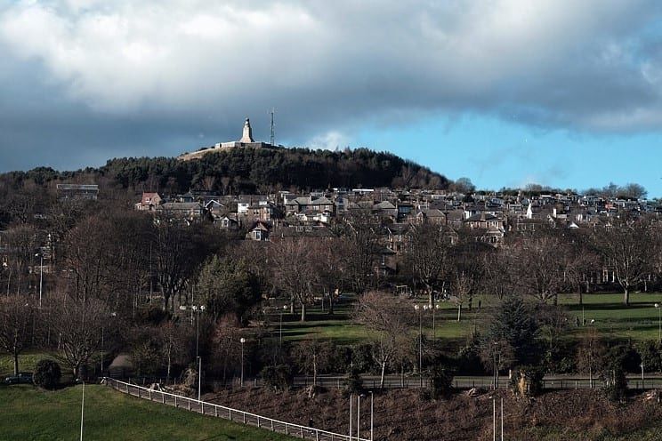 Dundee Law and view over the city 