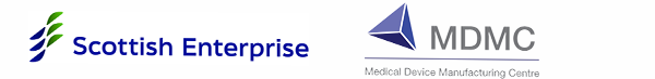 Logo of Scottish Enterprise and MDC Medical Device Manufacturing Centre