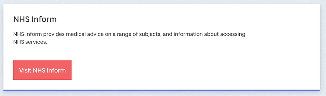 Example of call to action