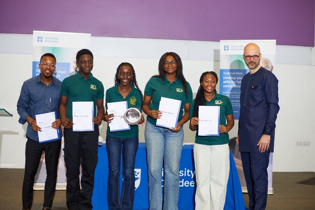 A group of students from Africa, Tema International School - Champions