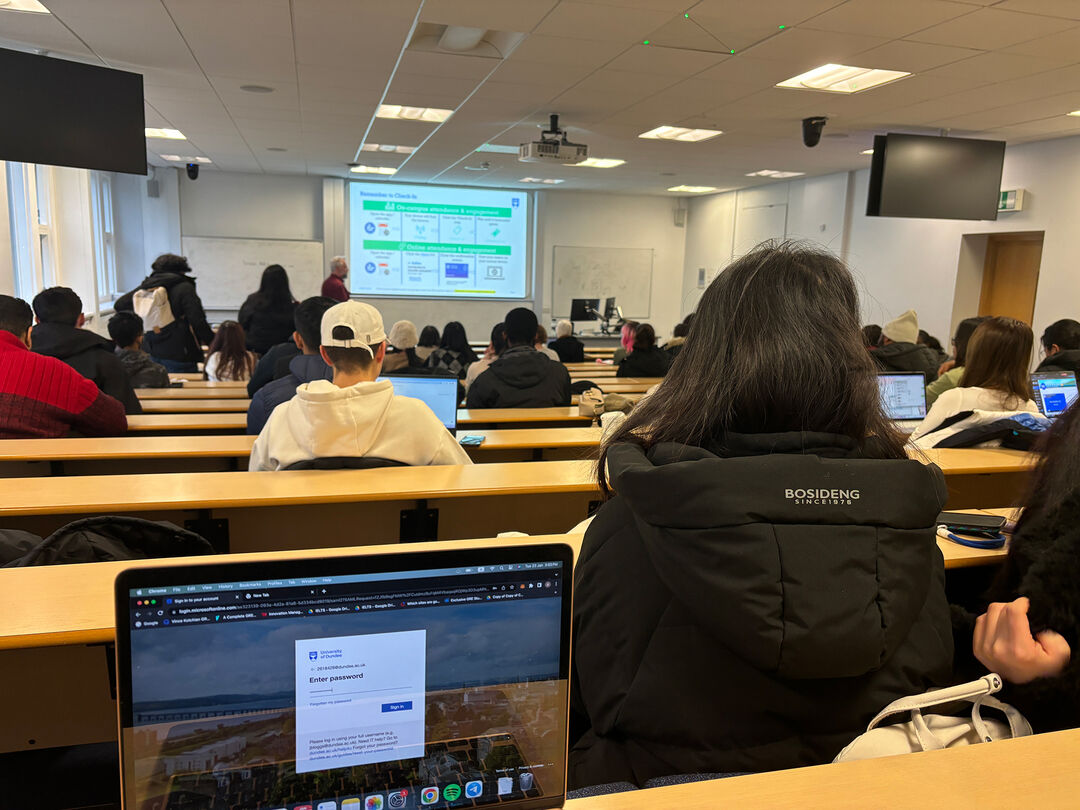 Aswin Poornachandran in a lecture for  International Marketing and Management