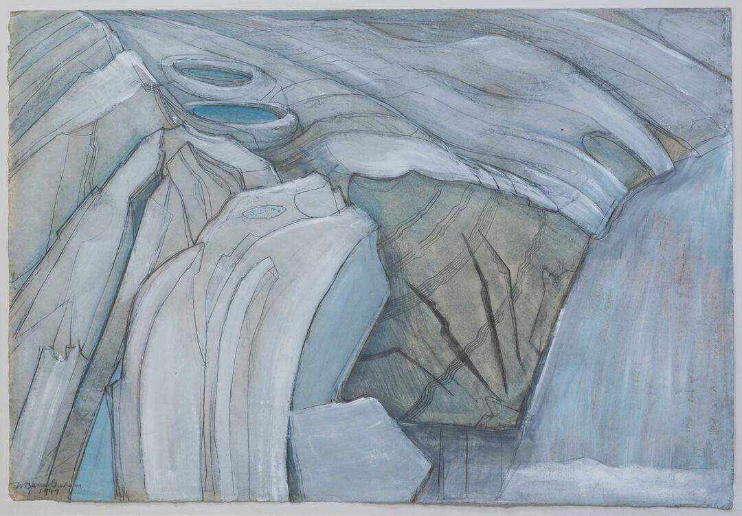 A painting entitled ‘End of the Glacier Upper Grindelwald’