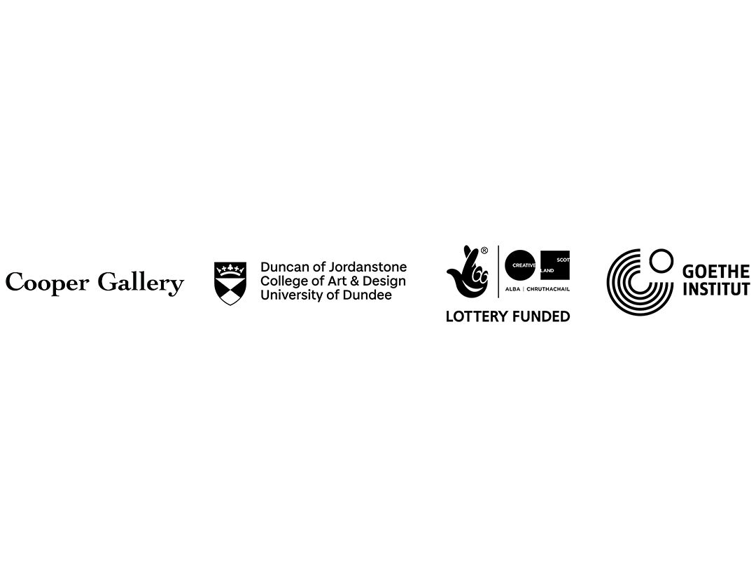 logo block Cooper Gallery, Creative Scotland, Goethe Institut