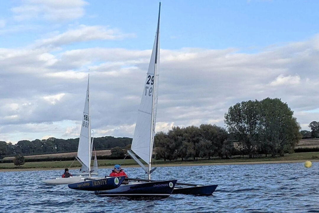Sail boat taking part of UK Challenger Nationals