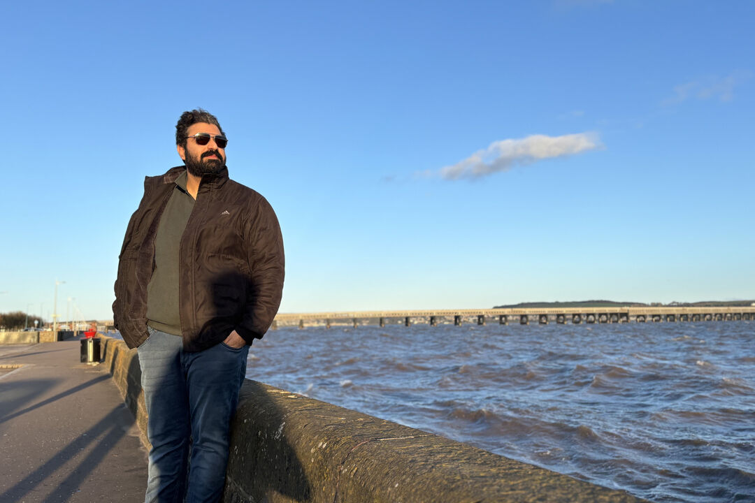 Raghav at the River Tay
