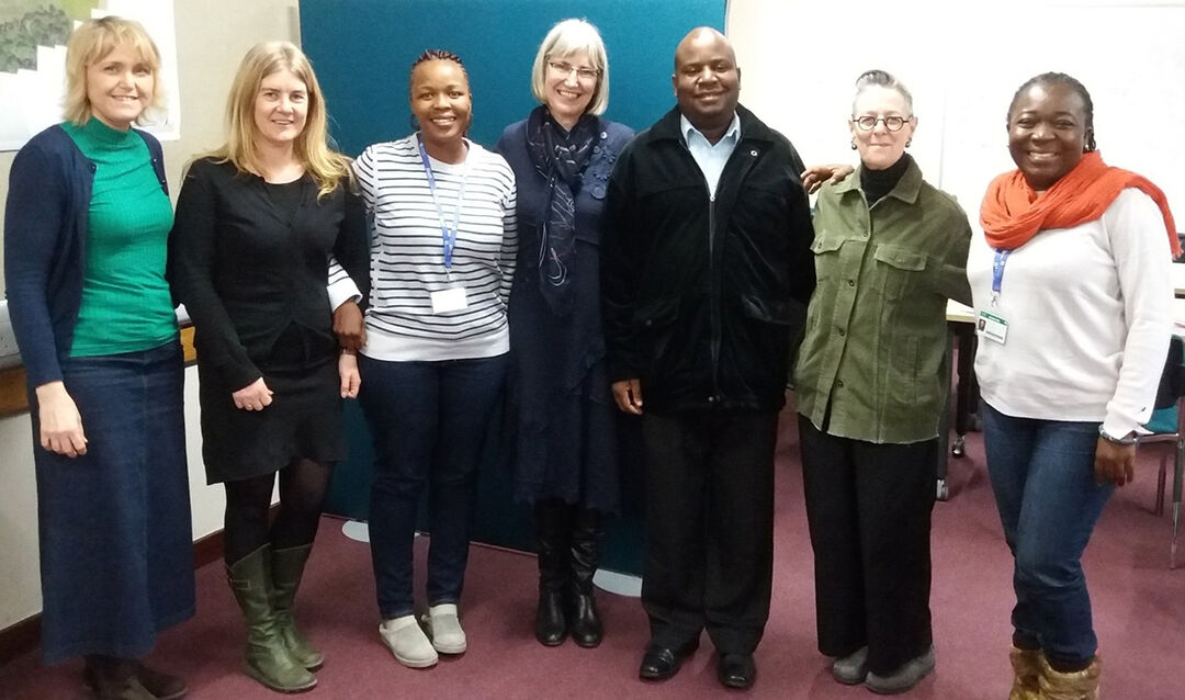 project team standing together