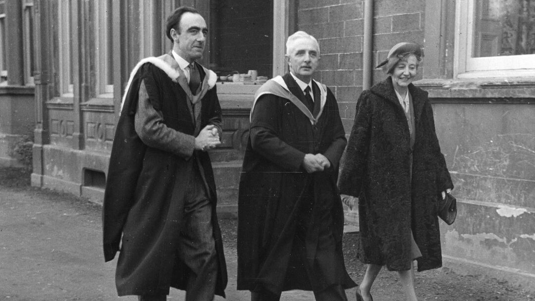 a photo of Professors Dow and Matheson in 1950