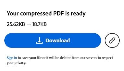 Screenshot shows a download button