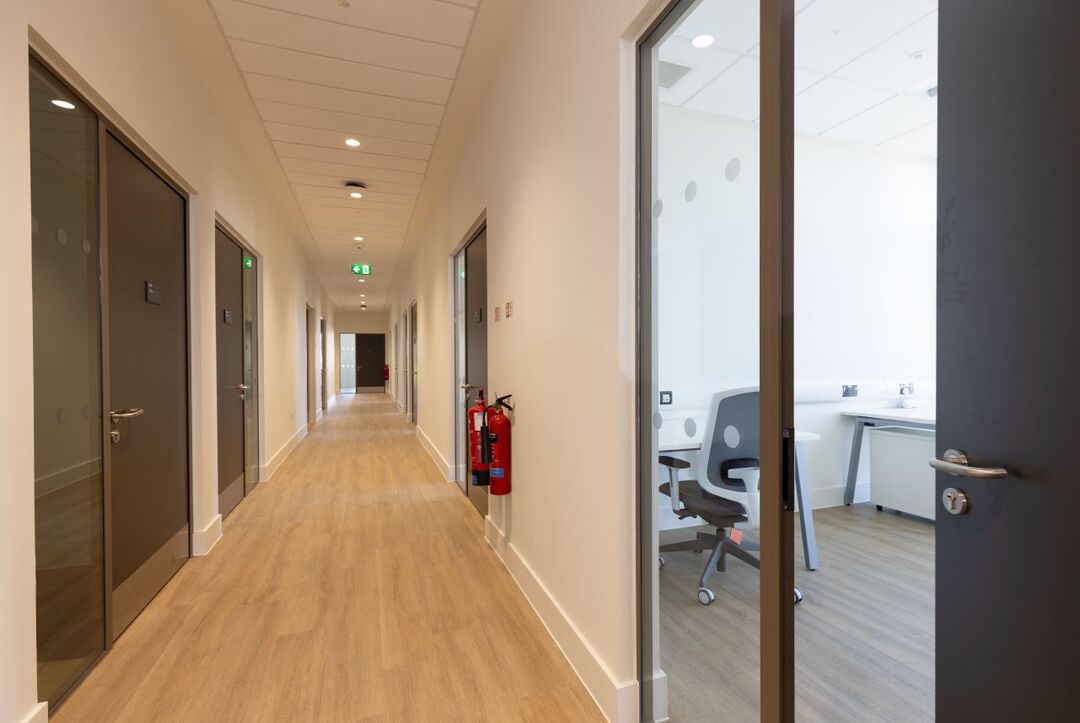 office hallway innovation hub