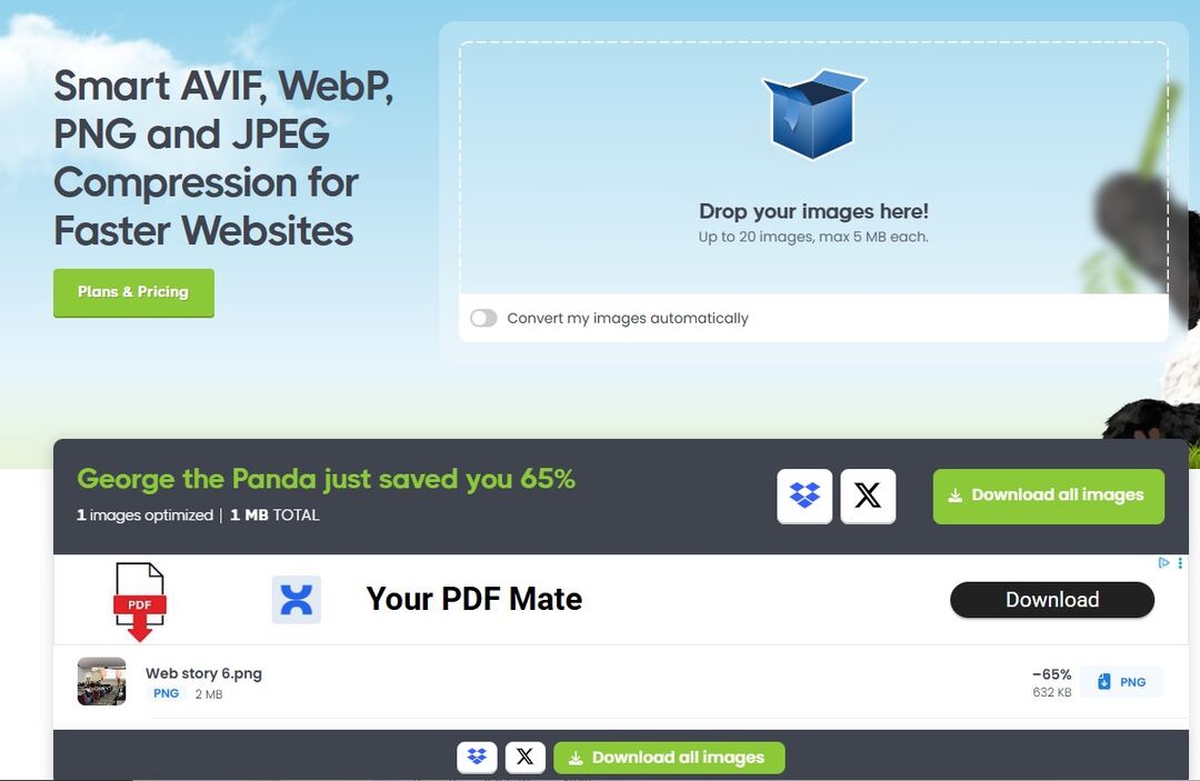 Tinypng compressed image tool