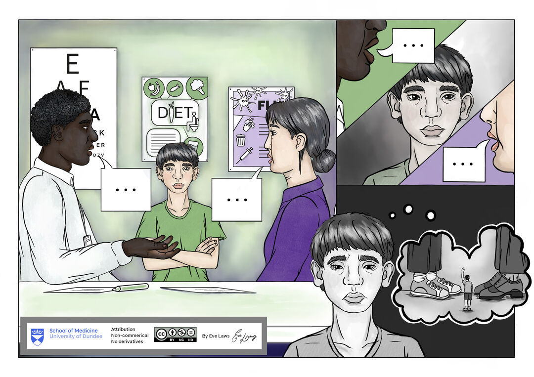 Comic style illustration of someone feeling left out.