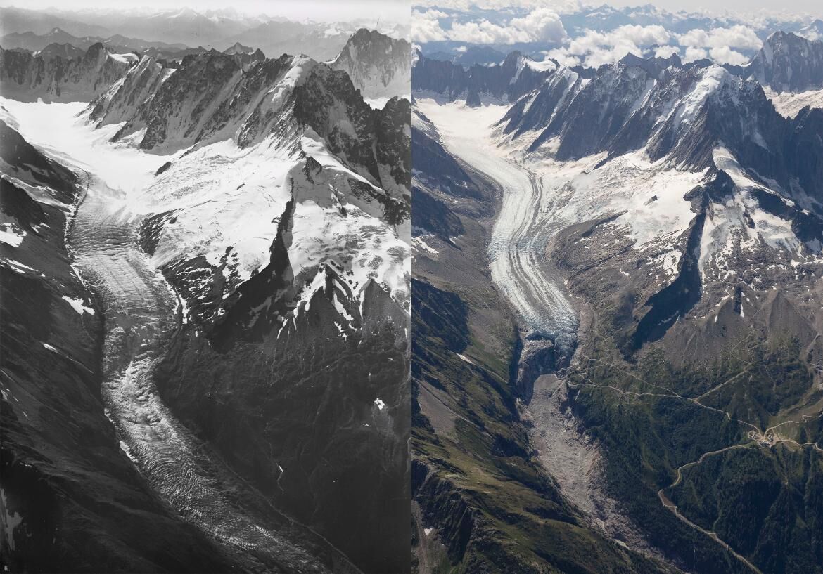 Argentiere 1919-2019, courtesy of Walter Mittelholzer, ETH-Bibliothek Zürich / Dr Kieran Baxter, University of Dundee