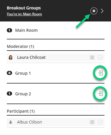 A picture of the Blackboard Collaborate UI