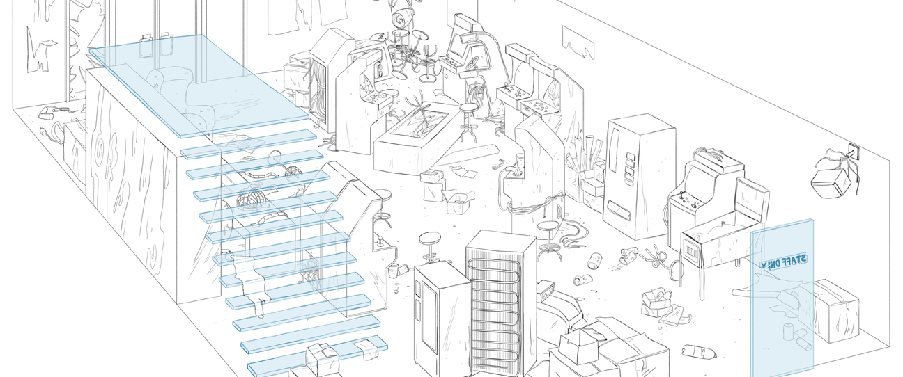 The supermarket layout